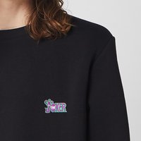 DC The Joker Unisex Embroidered Sweatshirt – Navy – DC The Joker Unisex Embroidered Sweatshirt – Navy –