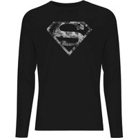 DC Marble Superman Logo Unisex Long Sleeve Shirt – Black DC Marble Superman Logo Unisex Long Sleeve Shirt – Black