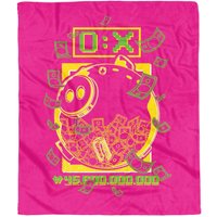 Squid Game Piggy Bank Fleece Blanket Squid Game Piggy Bank Fleece Blanket