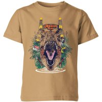 Jurassic Park Rex Break Out Kids’ Shirt – Tan – – Jurassic Park Rex Break Out Kids’ Shirt – Tan – –