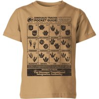 Jurassic World Dino Tracks Pocket Guide Kids’ Shirt – Tan – – Jurassic World Dino Tracks Pocket Guide Kids’ Shirt – Tan – –