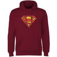 Official Superman Crackle Logo Hoodie – Burgundy Official Superman Crackle Logo Hoodie – Burgundy