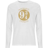 Harry Potter Platform Men’s Long Sleeve Shirt – White Harry Potter Platform Men’s Long Sleeve Shirt – White