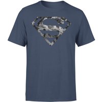 Marble Superman Logo Men’s Shirt – Navy Marble Superman Logo Men’s Shirt – Navy