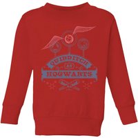 Harry Potter Quidditch At Hogwarts Kids’ Sweatshirt – Red – – Harry Potter Quidditch At Hogwarts Kids’ Sweatshirt – Red – –