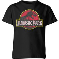 Jurassic Park Logo Vintage Kids’ Shirt – Black – – Jurassic Park Logo Vintage Kids’ Shirt – Black – –