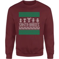 Rugrats Santa Babies Christmas Jumper – Burgundy Rugrats Santa Babies Christmas Jumper – Burgundy