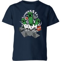Minecraft Ssss Kids’ Shirt – Navy – – Minecraft Ssss Kids’ Shirt – Navy – –