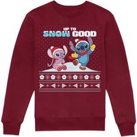 Disney Lilo & Stitch Christmas Jumper Sweatshirt – Burgundy Disney Lilo & Stitch Christmas Jumper Sweatshirt – Burgundy