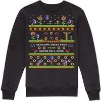Sonic The Hedgehog Seasons Greetings From Green Hill Zone Christmas Jumper Sweatshirt – Black Sonic The Hedgehog Seasons Greetings From Green Hill Zone Christmas Jumper Sweatshirt – Black