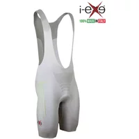 I-EXE Made in Italy – Multizone Compression Men’s Cycling Shorts – Color: White with Green I-EXE Made in Italy – Multizone Compression Men’s Cycling Shorts – Color: White with Green