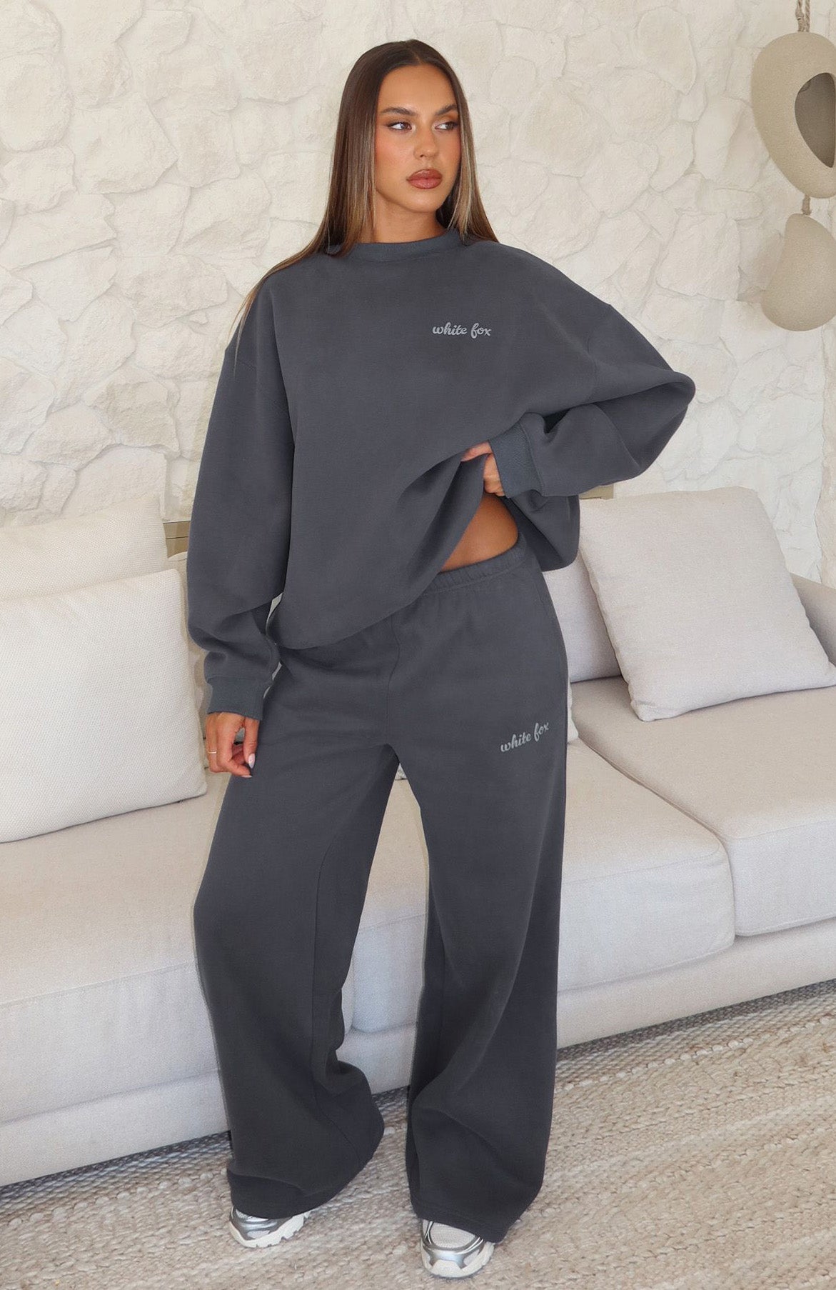 Why Won’t You Wide Leg Sweatpants Volcanic Why Won’t You Wide Leg Sweatpants Volcanic