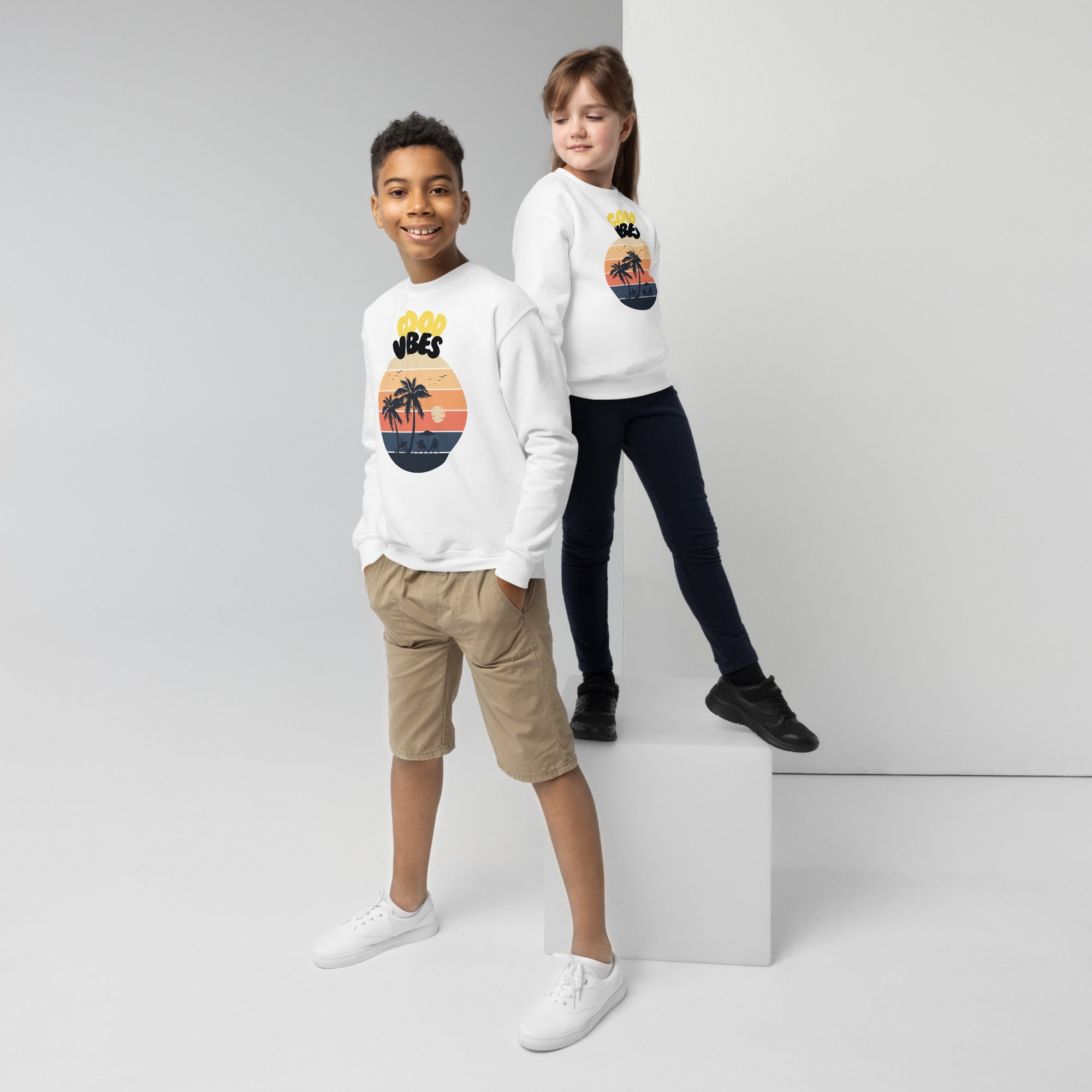 Good Vibes Youth Crewneck Sweatshirt Good Vibes Youth Crewneck Sweatshirt