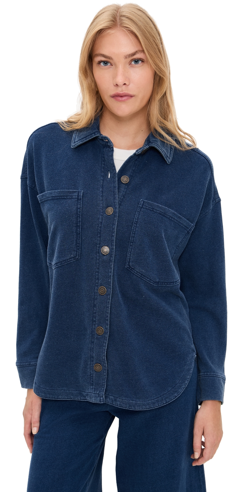 Z Supply All Day Knit Denim Jacket Indigo Z Supply All Day Knit Denim Jacket Indigo